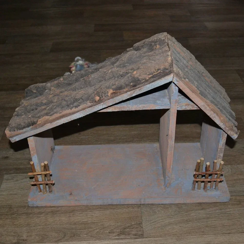 NEW Midwest Nativity Set With Wood Barn Stable Christmas Jesus Birth Christian